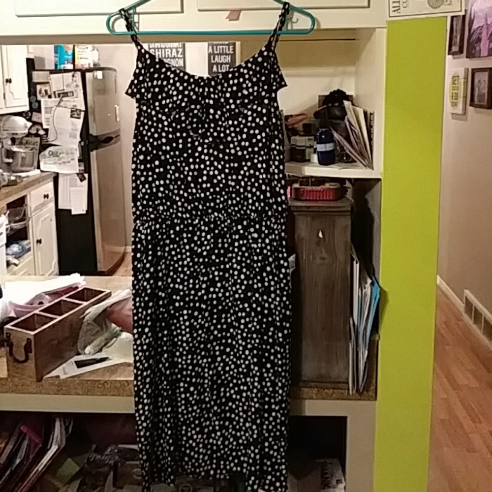 Black Polka Dot Tank Dress